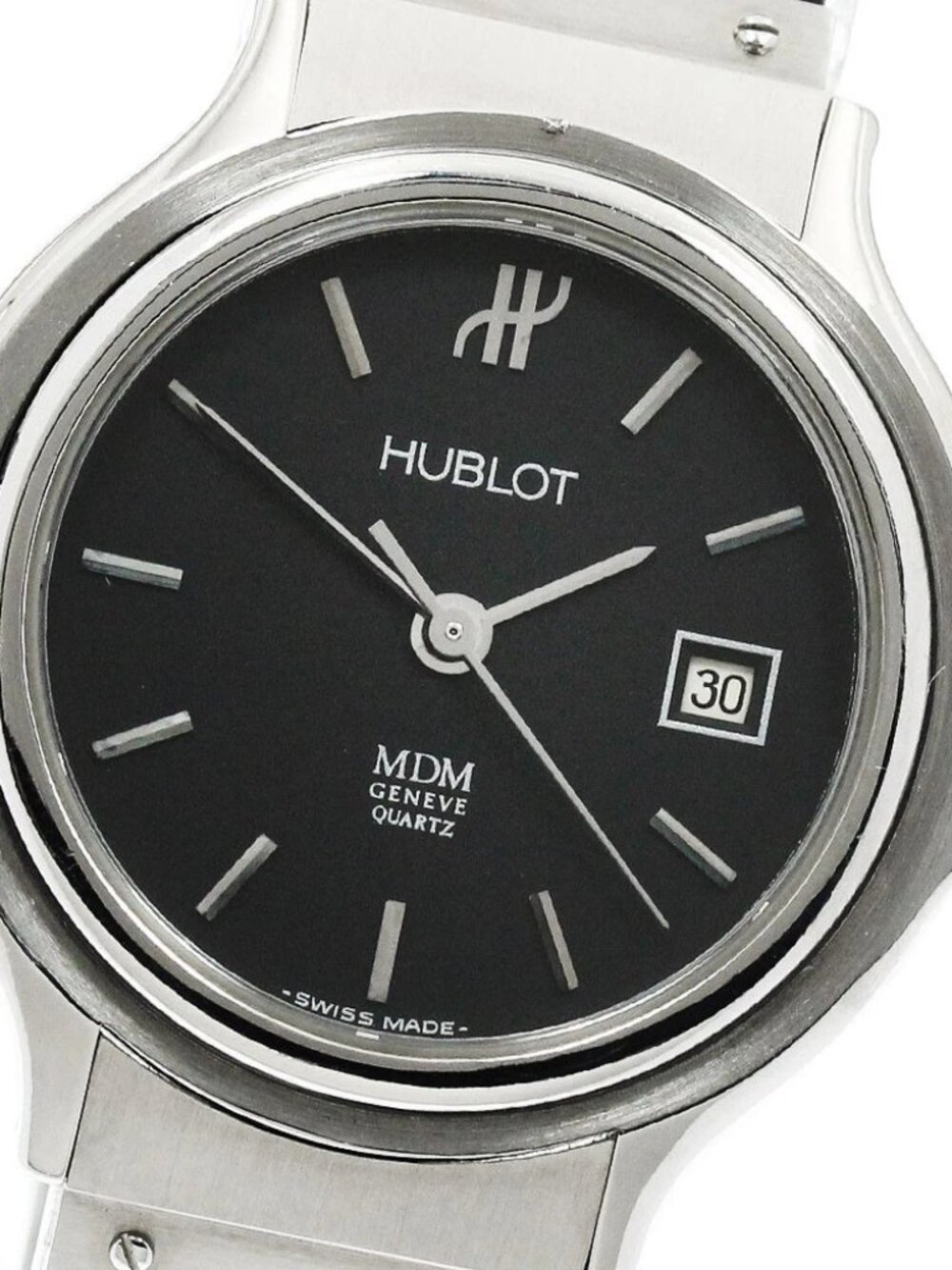 HUBLOT MDM Classic S139.11.1 Hunter Case Date black Dial Quartz Ladies_952658